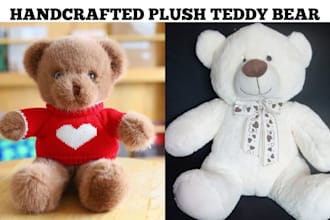 create custom character plushie, handmade plush toy and soft plush