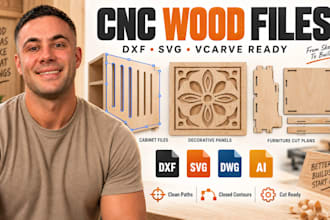 cnc router woodworking file, vcarve cabinet dxf svg furniture cut plans toolpath
