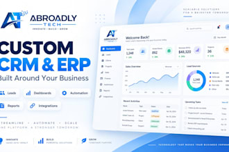 develop custom CRM erp and business management software
