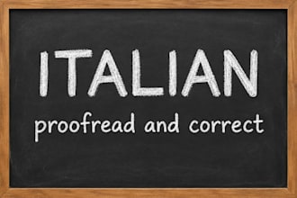 proofread and correct your italian text manually