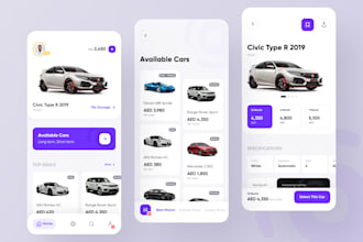 develop car rental and vehicle booking app