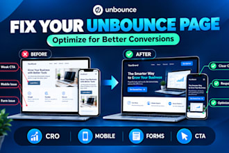 fix and optimize your unbounce landing page for conversions