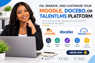 fix, migrate, and customize your moodle, docebo, or talentlms platform