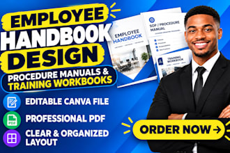 design employee handbooks, procedure manuals and training workbooks