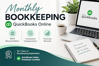 provide monthly bookkeeping services