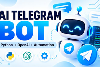 build a python telegram bot with ai and openai API