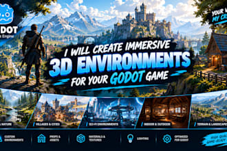 create immersive 3d environments for your godot game