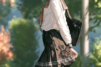 draw anime character illustration