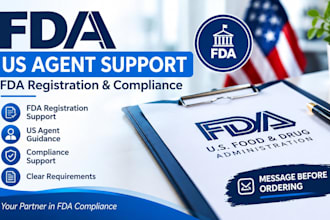 provide fda US agent and registration support