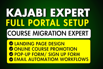be your kajabi expert full portal setup and course migration