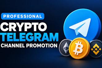 do professional crypto telegram promotion