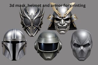 create 3d printable cosplay masks, helmets and armor