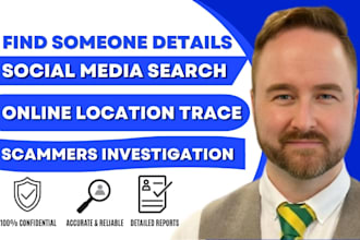 find someone IP address, location trace, online people and social media search