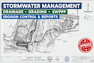 design stormwater management drainage grading swppp and erosion control plans