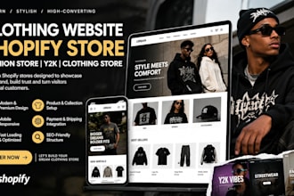clothing website, clothing shopify store, clothing store, y2k, fashion website