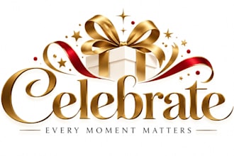 design a professional holiday, special occasion, celebration, or festive logo