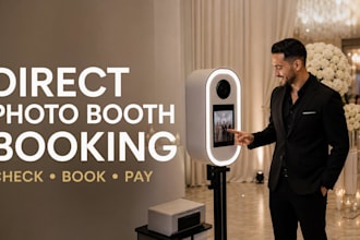build 360 booth photo booth website with direct live booking and online payments