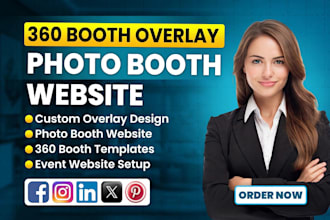 360 booth overlay photo booth website 360 photo booth template event website