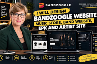 design banzoogle website music store band website epk and artist website