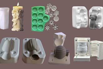 custom 3d silicone mold design for chocolate soap cake resin injection mold