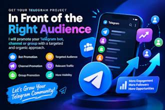 do telegram bot promotion, organic telegram subscribers telegram group promotion