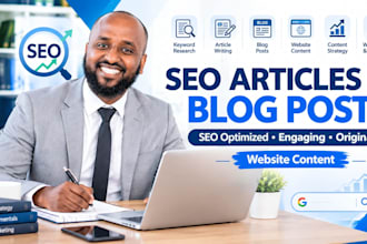 write SEO optimized article, blog post and content for your site