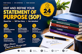 edit and refine your statement of purpose sop within 24 hours