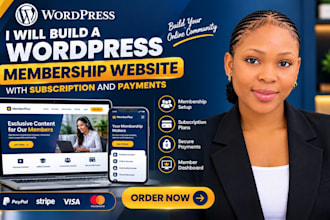 build a wordpress membership website with subscription and payments