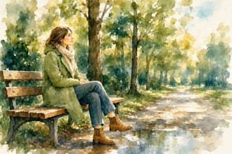 draw a digital watercolor illustration