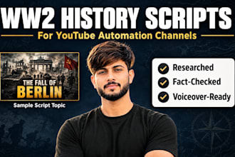 write well researched history scripts for youtube videos