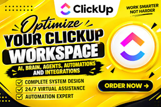 set up clickup ai, brain, agents, automations and integrations
