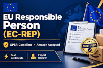 be your eu responsible person ec rep for gpsr and amazon compliance