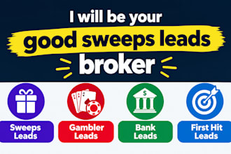 give first hit take sweep leads, senior elderly leads, gambler leads