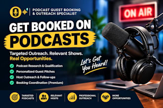 do podcast guest booking and targeted podcast outreach