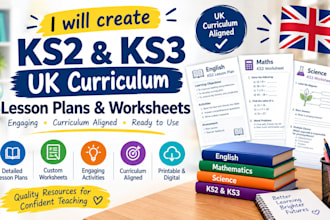 create ks2 ks3 UK curriculum lesson plans and worksheets