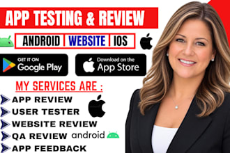 page user testing app website review test andriod IOS app install game testing