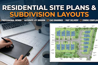 create residential site plans and subdivision layouts for your property
