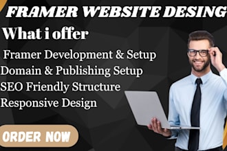 design and build a responsive framer website