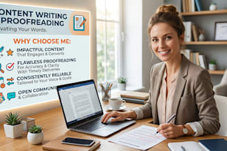 content, proofread your text