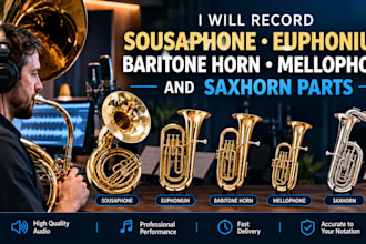 record sousaphone euphonium baritone horn mellophone and saxhorn parts