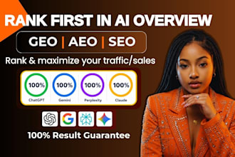 rank your website for chatgpt gemini with GEO aeo SEO and ai visibility