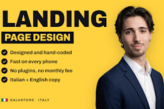 design and code a one page website with no wordpress and no plugins