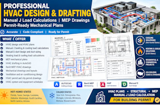 do hvac design structural mep plan manual j load calculation for building permit