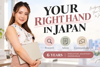 support your business and tasks in japan as your local assistant