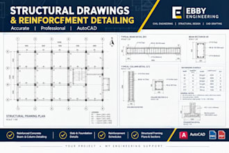 create structural drawings and reinforcement detailing