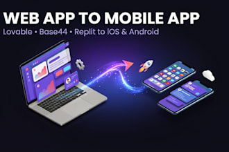 convert lovable or base44 to ios and android mobile app using capacitor cordova
