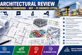 architectural review structural engineer mep pe engineer letter in MD nm nh ny