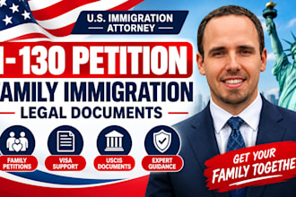 draft I 130 petition, visa appeal, or US family immigration legal document