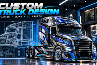 turn your truck concept into a custom livery, skin or 3d mod