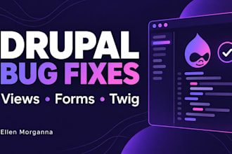 fix drupal bugs and issues with views forms and twig